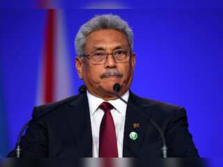 Sri Lanka's former President leaves for U.S. with family, says report