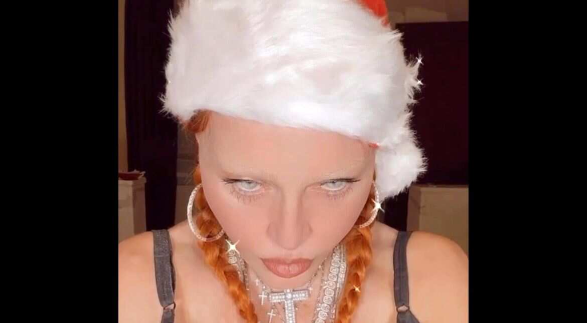 Madonna posts sultry video as part of Christmas celebration
