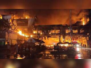 Watch: Firefighters arrive at the scene of Cambodia hotel-casino deadly fire