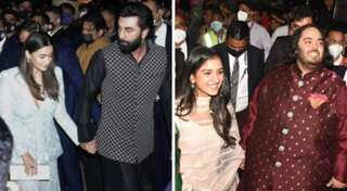 Alia Bhatt, Ranbir Kapoor step out for Mukesh Ambani's party