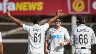 1st Test ends in draw despite Ish Sodhi's career-best figures in 2nd innings against Pakistan