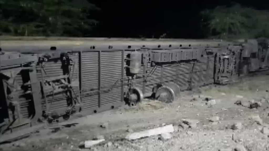 Eight coaches of the Suryanagari Express derail near Pali, Rajasthan in India