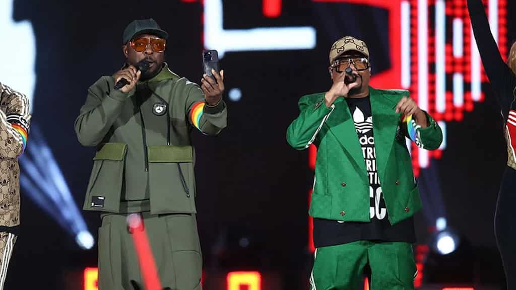 Black Eyed Peas don rainbow bands to show solidarity with LGBTQ+ community on NYE Poland show