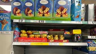 Why are UK supermarkets selling Easter eggs three months before the festival?