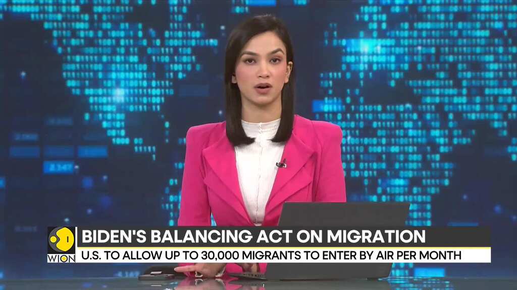 US President Biden's balancing act on migration, to allow 30,000 migrants to enter by air per month