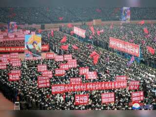 North Korea holds mass rally to drum up support for 2023 policy goals