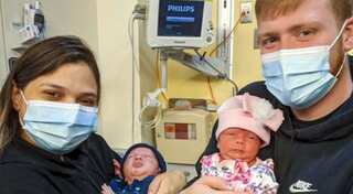 Defying odds, mother with rare heart-shaped uterus delivers 'one-in-500-million' twins