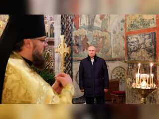 Orthodox Christmas Celebration: Russian President Putin celebrates Christmas alone in Kremlin
