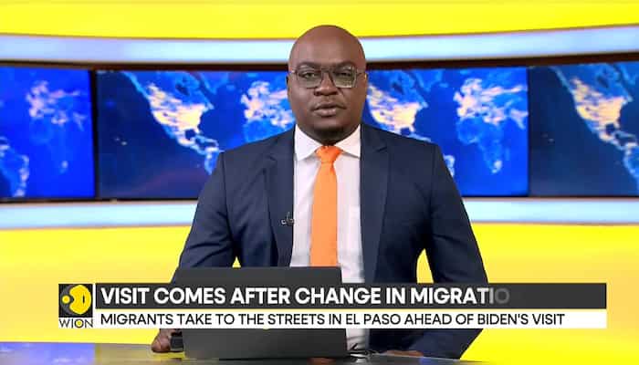 Hundreds march in El Paso ahead of Biden's visit to US-Mexico border town