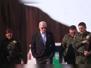 President Joe Biden visits US-Mexico border town