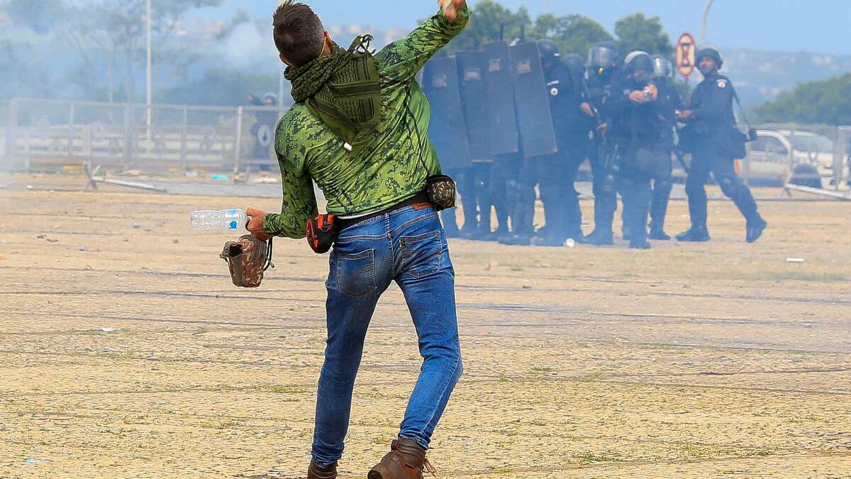 Supporters of Bolsonaro clashed with the security forces