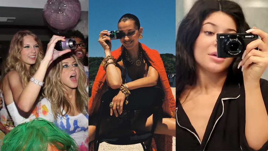 Y2K era point-and-shoot camera trends again with Gen Z influencers