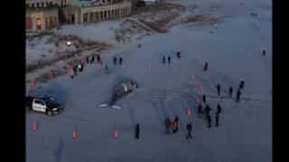 Watch: 30-foot humpback whale washes up at the Jersey Shore; experts launch investigation