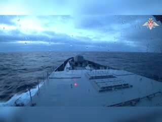 Russian warship armed with Zircon hypersonic missiles holds drills in Norwegian Sea