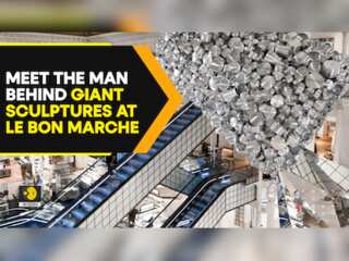 This glitzy Paris store has three-storey sculptures made from pots & pans