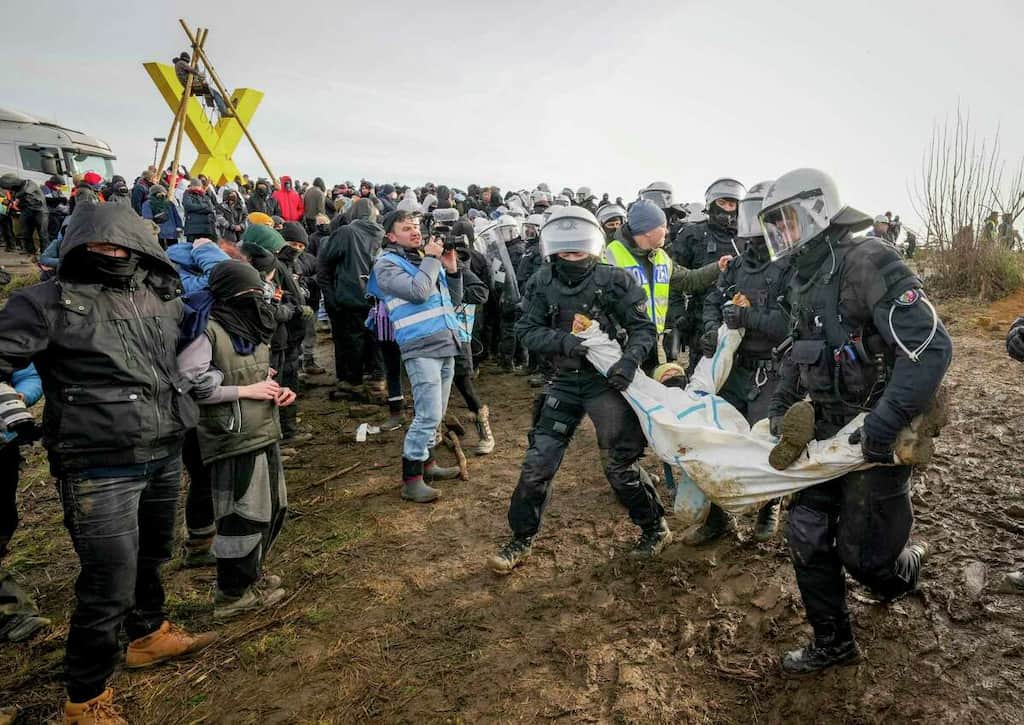 WION Climate Tracker: Scuffle breaks out between Police and activist over coal mines in Germany