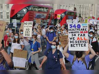 UK ambulance workers stage walkout over pay hike demands