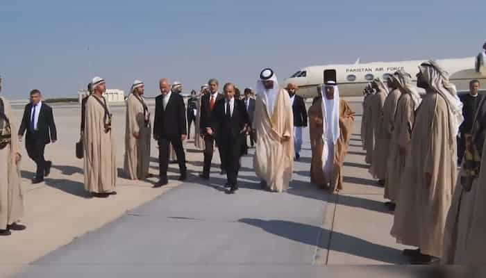 Pakistan PM Shehbaz Sharif arrives in UAE on two-day visit