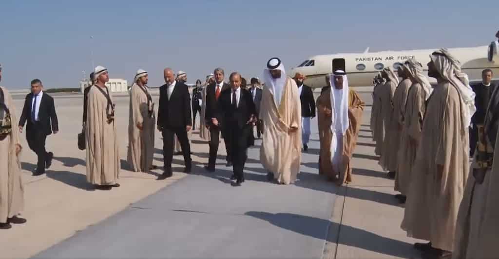 Pakistan PM Shehbaz Sharif arrives in UAE on two-day visit