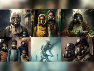 Peek into polluted Delhi’s dark future as AI artist imagines what lies ahead!