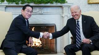 Joe Biden hails PM Kishida for scrapping Japan’s pacifist defence strategy
