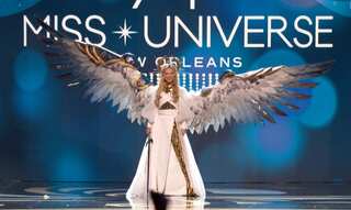 Miss Ukraine's powerful 'Warrior of Light' costume is the symbol of courage and strength