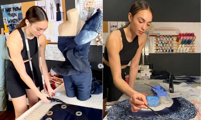 An entrepreneur, model and a fashion designer