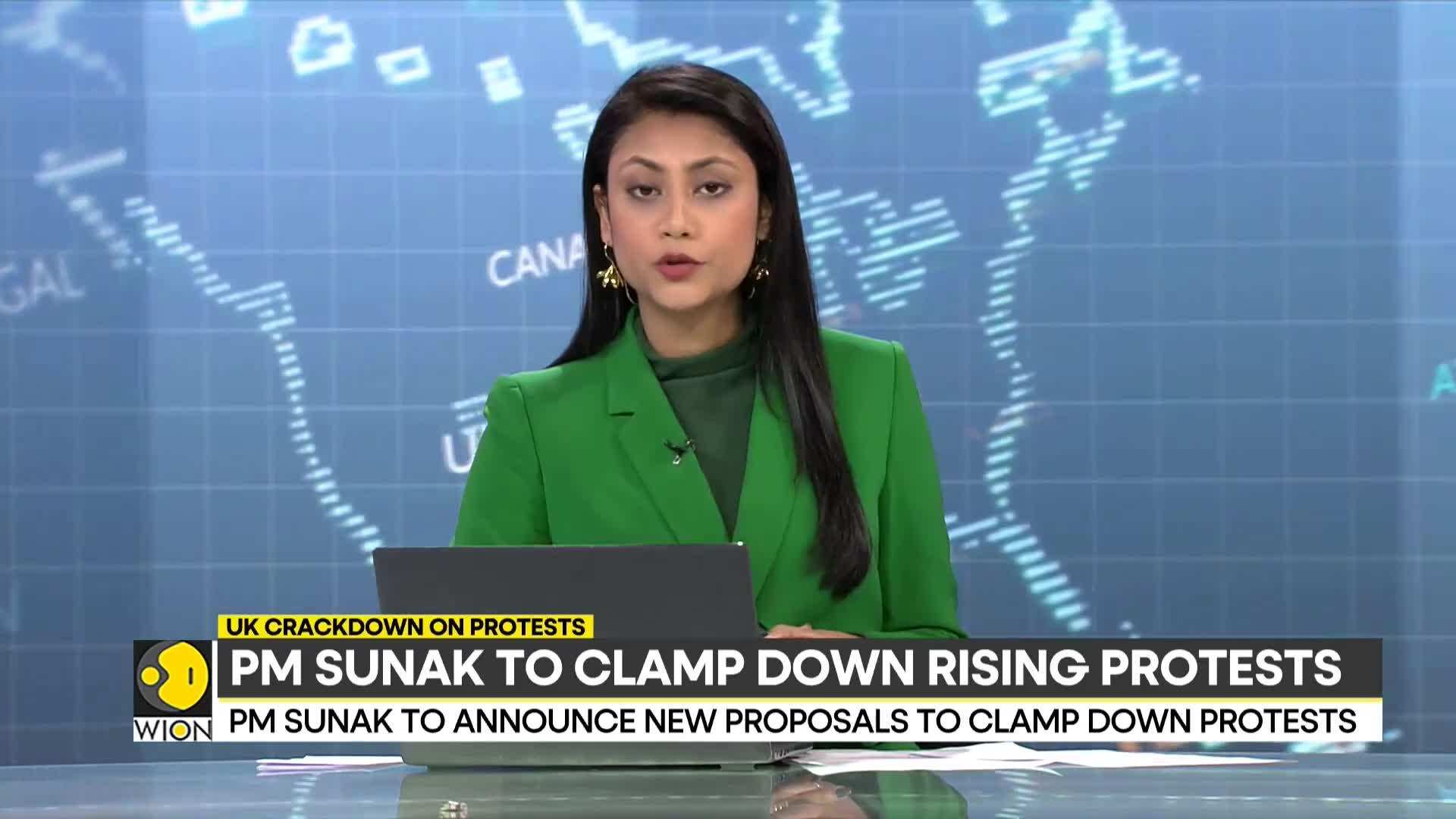 UK PM Rishi Sunak to announce new proposals to clamp down protests