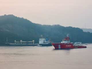 A cargo ship from Ukraine grounded in Istanbul's Bosphorus strait