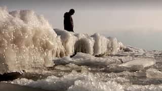 'Never seen anything like it': Extreme cold weather freezes Kyrgyzstan's Issyk-Kul lake