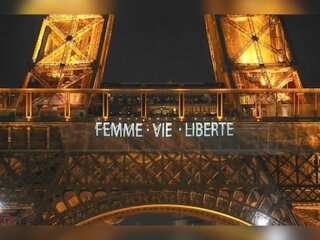 'Women, Life, Freedom' beams from iconic Eiffel Tower