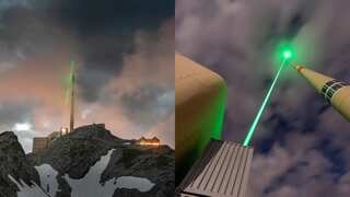 In a first, scientists use car-sized laser to divert lightning strikes