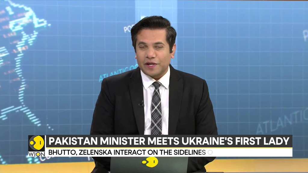 Pakistan minister Bilawal Bhutto meets Ukraine's first lady Zelenska on sidelines of WEF