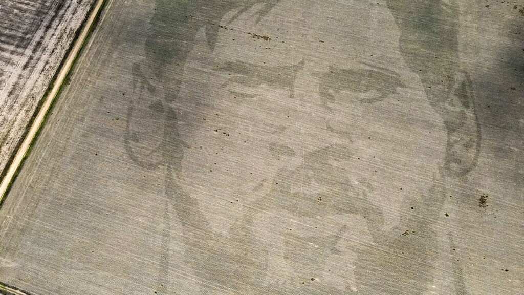 Argentine farmer plants Messi's face in cornfield as tribute for the World Cup triumph