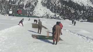 India: Ice cricket tournament organised in North Kashmir, amid cold temperature