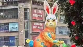 Chinese city takes down rabbit lantern as internet finds it ‘ugly’