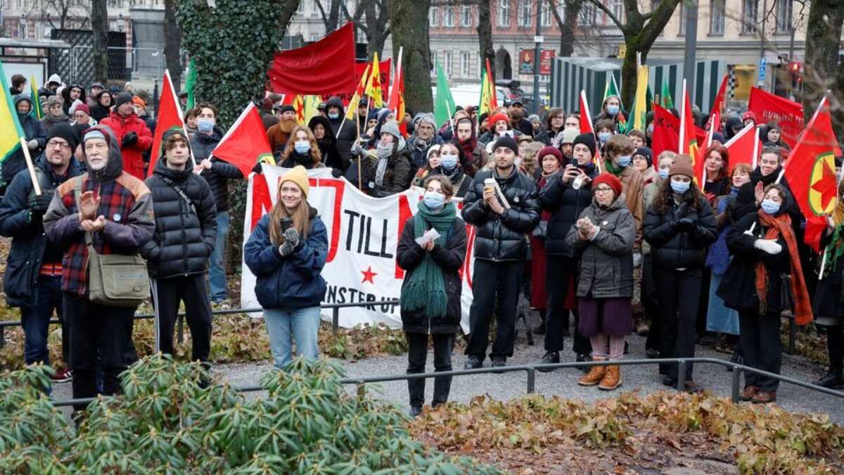 Demonstration against Sweden's NATO bid