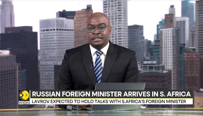 Russian foreign minister visits South Africa ahead of joint drills in China