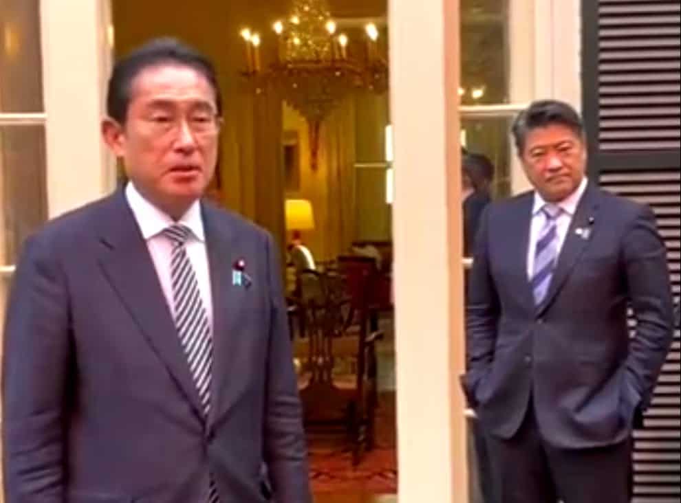 Japanese PM Kishida’s aide receives flak online, from mother for putting hands in pockets on US trip