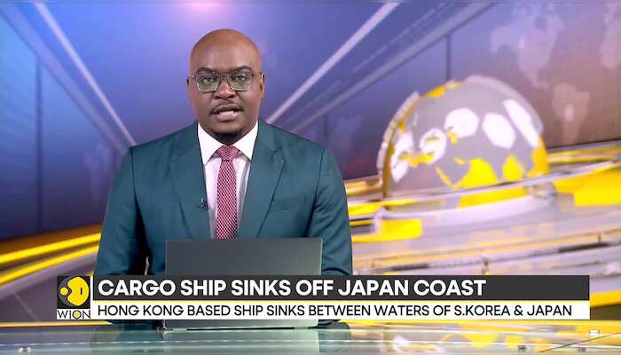 Cargo ship 'Jintian' sinks off Japan cost between waters of South Korea, Japan