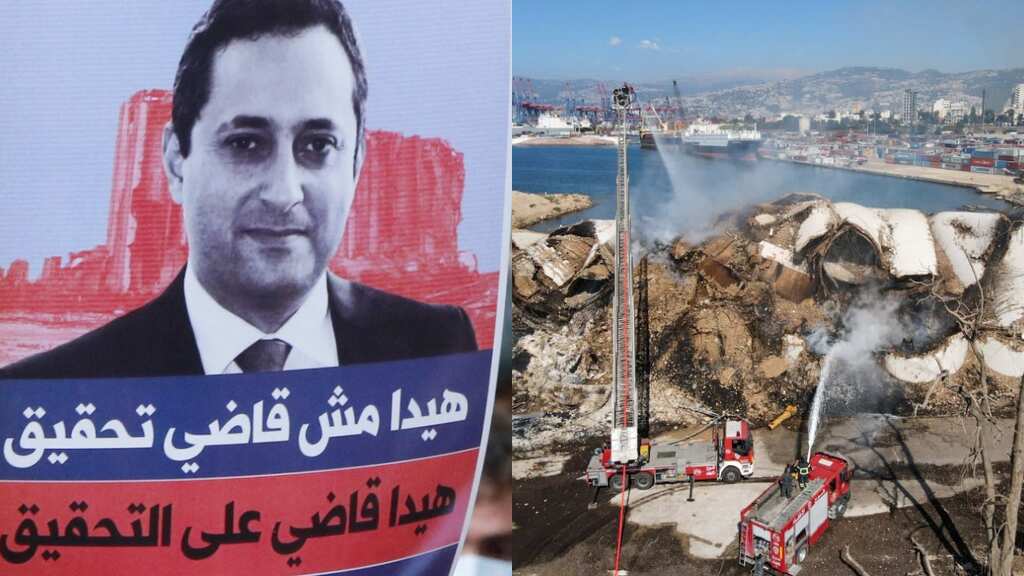 Lebanon charges 2020 Beirut port blast investigator, bans his overseas travel