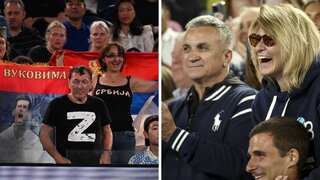 Australian Open 2023: Novak Djokovic's father seen posing with a man holding a Russian flag