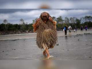 Watch: Malaysian tribespeople perform seaside worship ceremony