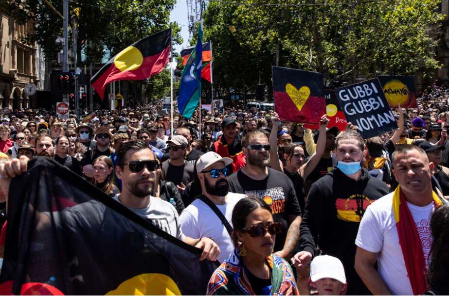 'Invasion Day' rally in Melboure