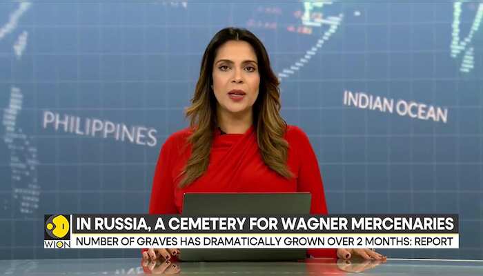 Russia: Cemetery for Wagner mercenaries; 200 graves in Southwestern Russia