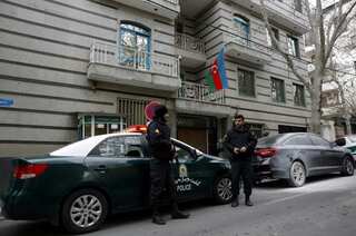 Security chief of Azerbaijan's embassy in Iran killed in gun attack; Baku protests to Tehran