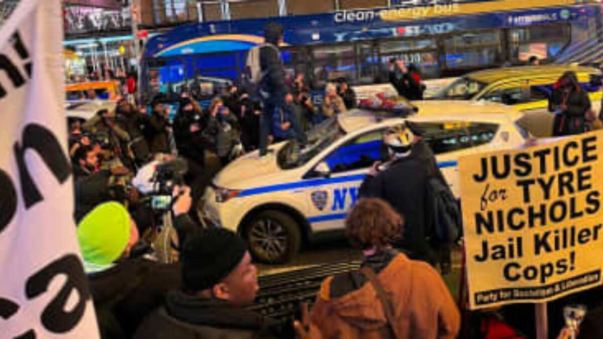 Scuffles broke out at New York's Times Square protests for Tyre Nichols