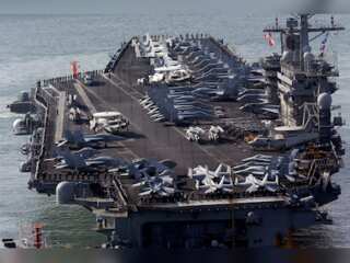 US showcases its military might in South China sea