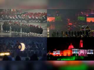 In Pics | Beating Retreat ceremony fills national capital's atmosphere with Indian tunes