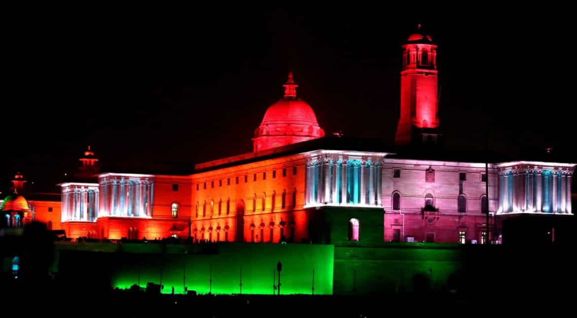 Raisina Hills, Kartavya Path lit